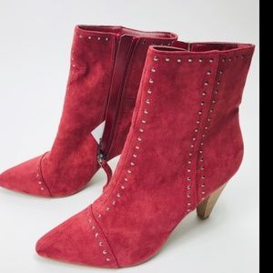 Women's Microsuede Heeled Bootie